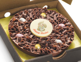 Easter Bunny Mini Chocolate Pizza